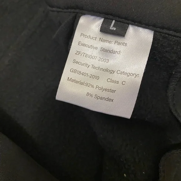 🛑SOLD🛑SOLD🛑WEI TEK TACTICAL/SKI Durable Black Cargo Pants w/Adjustable Waistband - Picture 10 of 15